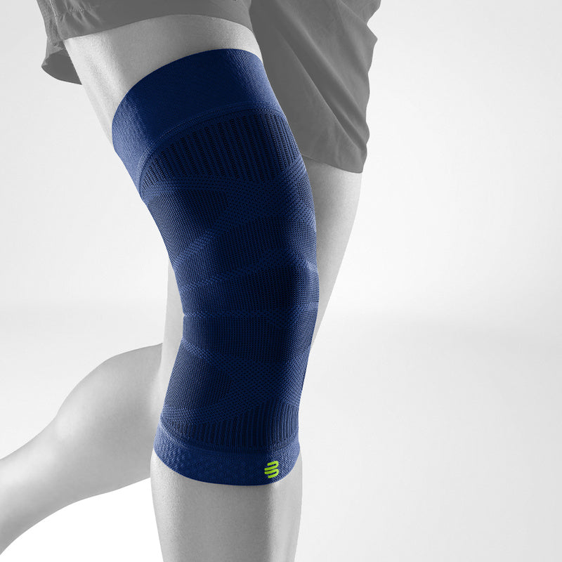 Knee Compression Sleeve (Pair) - Black/White - Crucial Compression